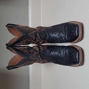 COPY - Ariat Men's Barker Full Quill Ostrich Boots